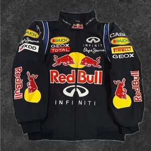 Red Bull Infiniti Black Racing Bomber Jacket